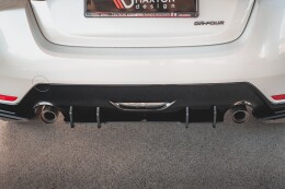 Street Pro Heckschürze Heck Ansatz Diffusor für Toyota GR Yaris Mk4 SCHWARZ-ROT