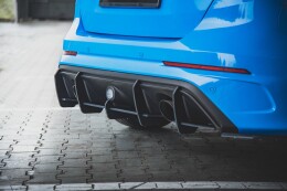 Street Pro Heckschürze Heck Ansatz Diffusor für Ford Focus RS Mk3 SCHWARZ