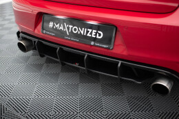 Street Pro Heckschürze Heck Ansatz Diffusor V.2 passend für VW Golf GTI Mk6 SCHWARZ