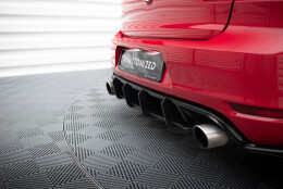 Street Pro Heckschürze Heck Ansatz Diffusor V.2 passend für VW Golf GTI Mk6 SCHWARZ