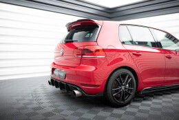 Street Pro Heckschürze Heck Ansatz Diffusor V.2 passend für VW Golf GTI Mk6 SCHWARZ