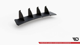 Street Pro Heckschürze Heck Ansatz Diffusor V.2 passend für VW Golf GTI Mk6 SCHWARZ