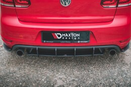 Street Pro Heckschürze Heck Ansatz Diffusor V.2 für VW Golf GTI Mk6 schwarz-rot