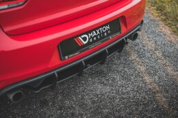 Street Pro Heckschürze Heck Ansatz Diffusor V.2 für VW Golf GTI Mk6 SCHWARZ-ROT