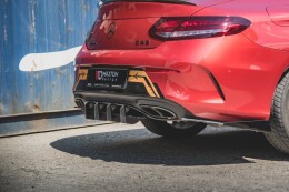 Street Pro Heckschürze Heck Ansatz Diffusor für Mercedes-AMG C43 Coupe C205 schwarz-rot