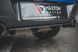 Street Pro Heckschürze Heck Ansatz Diffusor passend für BMW M135i F20 schwarz-rot