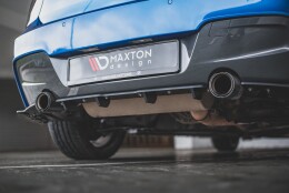 Street Pro Heckschürze Heck Ansatz Diffusor passend für BMW M135i F20 schwarz-rot