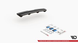 Street Pro Heckschürze Heck Ansatz Diffusor passend für BMW M135i F20 schwarz-rot