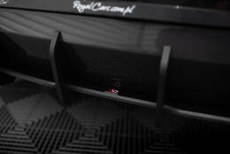 Street Pro Heckschürze Heck Ansatz Diffusor V.3 passend für BMW M140i schwarz-rot