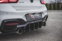 Street Pro Heckschürze Heck Ansatz Diffusor V.4 für BMW M140i ROT