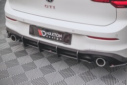 Street Pro Heckschürze Heck Ansatz Diffusor V.1 für VW Golf 8 GTI SCHWARZ