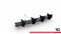 Street Pro Heckschürze Heck Ansatz Diffusor V.1 passend für VW Golf 8 GTI SCHWARZ