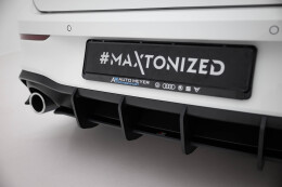 Street Pro Heckschürze Heck Ansatz Diffusor V.1 passend für VW Golf 8 GTI SCHWARZ