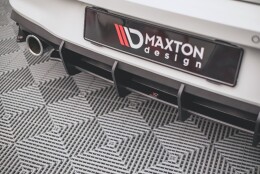 Street Pro Heckschürze Heck Ansatz Diffusor V.1 passend für VW Golf 8 GTI SCHWARZ