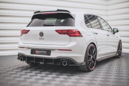 Street Pro Heckschürze Heck Ansatz Diffusor V.1 passend für VW Golf 8 GTI SCHWARZ