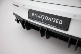 Street Pro Heckschürze Heck Ansatz Diffusor V.2 passend für VW Golf 8 GTI SCHWARZ