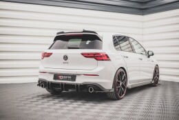 Street Pro Heckschürze Heck Ansatz Diffusor V.2 passend für VW Golf 8 GTI SCHWARZ