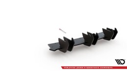 Street Pro Heckschürze Heck Ansatz Diffusor V.2 passend für VW Golf 8 GTI SCHWARZ