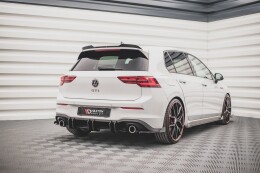 Street Pro Heckschürze Heck Ansatz Diffusor V.2 für VW Golf 8 GTI ROT