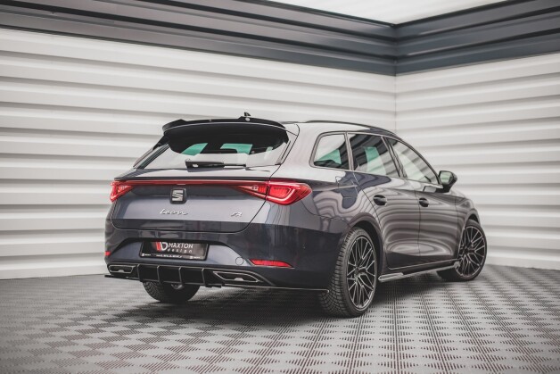 Street Pro Heckschürze Heck Ansatz Diffusor passend für Seat Leon FR ST Mk4 rot