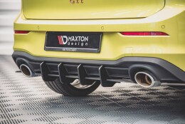 Street Pro Heckschürze Heck Ansatz Diffusor V.1 passend für VW Golf 8 GTI Clubsport SCHWARZ