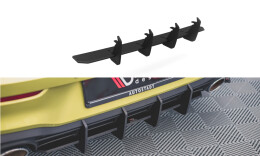 Street Pro Heckschürze Heck Ansatz Diffusor V.2 passend für VW Golf 8 GTI Clubsport schwarz-rot