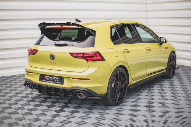 Street Pro Heckschürze Heck Ansatz Diffusor V.2 passend für VW Golf 8 GTI Clubsport rot