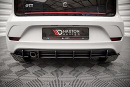 Street Pro Heckschürze Heck Ansatz Diffusor passend für VW Up GTI schwarz-rot