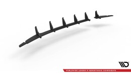 Street Pro Heckschürze Heck Ansatz Diffusor passend für VW Up GTI schwarz-rot