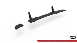 Street Pro Heckschürze Heck Ansatz Diffusor passend für Peugeot 208 Mk2 schwarz-rot