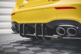 Street Pro Heckschürze Heck Ansatz Diffusor passend für Mercedes-AMG A45 S SCHWARZ