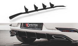 Street Pro Heckschürze Heck Ansatz Diffusor passend für VW Golf R-Line Mk 7 Facelift SCHWARZ