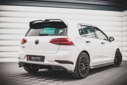 Street Pro Heckschürze Heck Ansatz Diffusor passend für VW Golf R-Line Mk 7 Facelift SCHWARZ