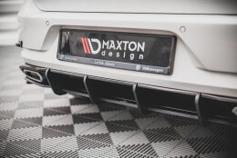 Street Pro Heckschürze Heck Ansatz Diffusor passend für VW Golf R-Line Mk 7 Facelift ROT