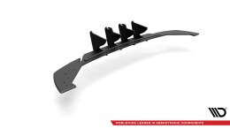 Street Pro Heck Ansatz Diffusor +Flaps für Seat Leon FR Hatchback Mk4 SCHWARZ