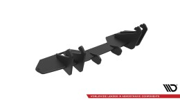 Street Pro Heckschürze Heck Ansatz Diffusor passend für Ford Mustang GT Mk6 Facelift schwarz-rot
