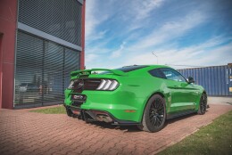 Street Pro Heckschürze Heck Ansatz Diffusor passend für Ford Mustang GT Mk6 Facelift rot