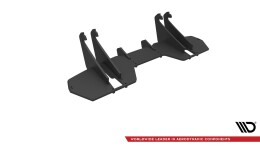 Street Pro Heckschürze Heck Ansatz Diffusor passend für Ford Mustang GT Mk6 Facelift rot