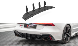 Street Pro Heckschürze Heck Ansatz Diffusor passend für Audi RS7 C8 / RS6 C8 SCHWARZ