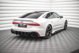 Street Pro Heckschürze Heck Ansatz Diffusor passend für Audi RS7 C8 / RS6 C8 SCHWARZ