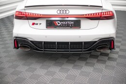 Street Pro Heckschürze Heck Ansatz Diffusor für Audi RS7 C8 / RS6 C8 SCHWARZ-ROT