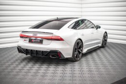 Street Pro Heckschürze Heck Ansatz Diffusor für Audi RS7 C8 / RS6 C8 rot