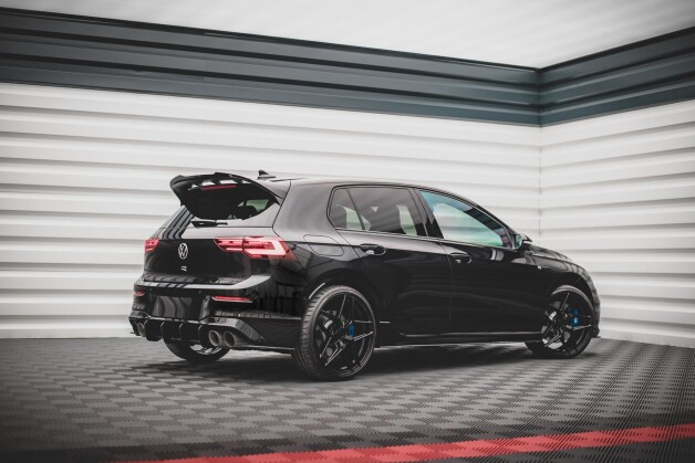 Street Pro Heckschürze Heck Ansatz Diffusor passend für VW Golf R Mk8 rot