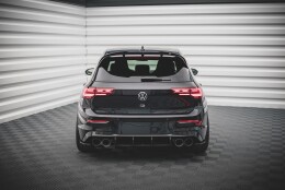 Street Pro Heckschürze Heck Ansatz Diffusor passend für VW Golf R Mk8 rot