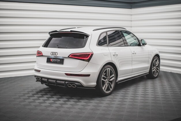 Street Pro Heckschürze Heck Ansatz Diffusor passend für Audi SQ5 Mk1 (8R) SCHWARZ