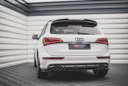 Street Pro Heckschürze Heck Ansatz Diffusor passend für Audi SQ5 Mk1 (8R) SCHWARZ