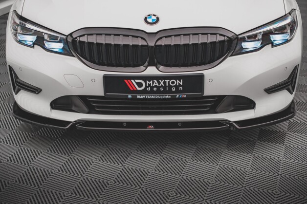 Cup Spoilerlippe Front Ansatz V.1 passend für BMW 3er G20 / G21 schwarz Hochglanz