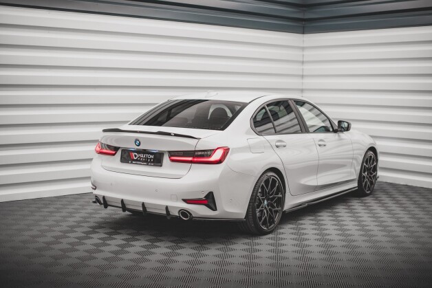 Street Pro Heckschürze Heck Ansatz Diffusor passend für BMW 3er G20 / G21 rot