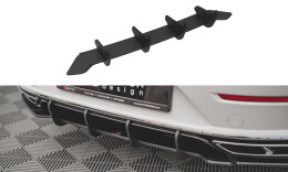 Street Pro Heckschürze Heck Ansatz Diffusor passend für VW Arteon R-Line Facelift rot