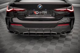 Street Pro Heckschürze Heck Ansatz Diffusor passend für BMW 4er M-Paket G22 rot